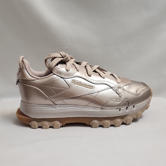 Reebok Classic X Cardi B Leather Rose Gold Sneakers (W Size 8)
